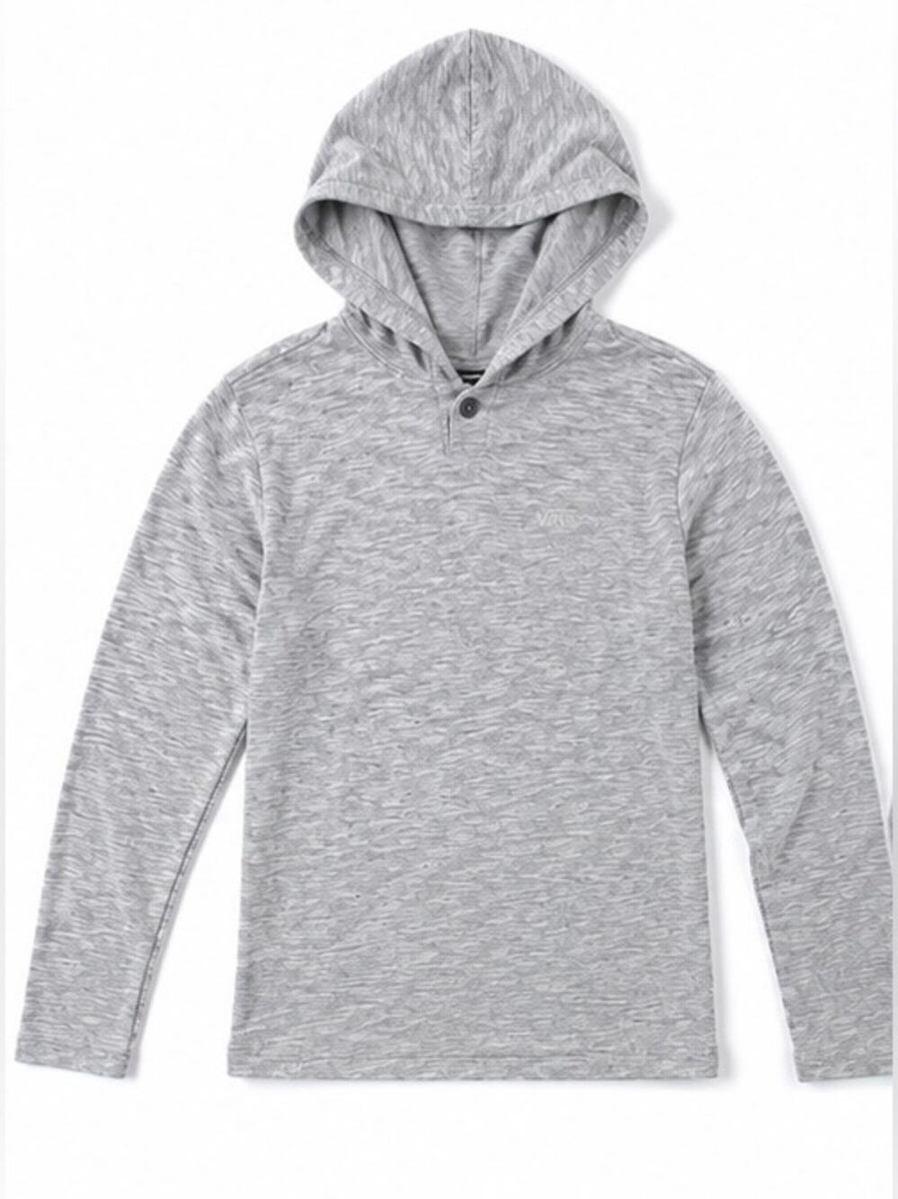 Vans Gray Marled Hooded Pullover Sweatshirt Hoodie Size M